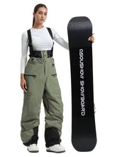 Pantalones con tirantes para nieve Gsou Snow Durable Mountain Pro All Function Cargo para mujer